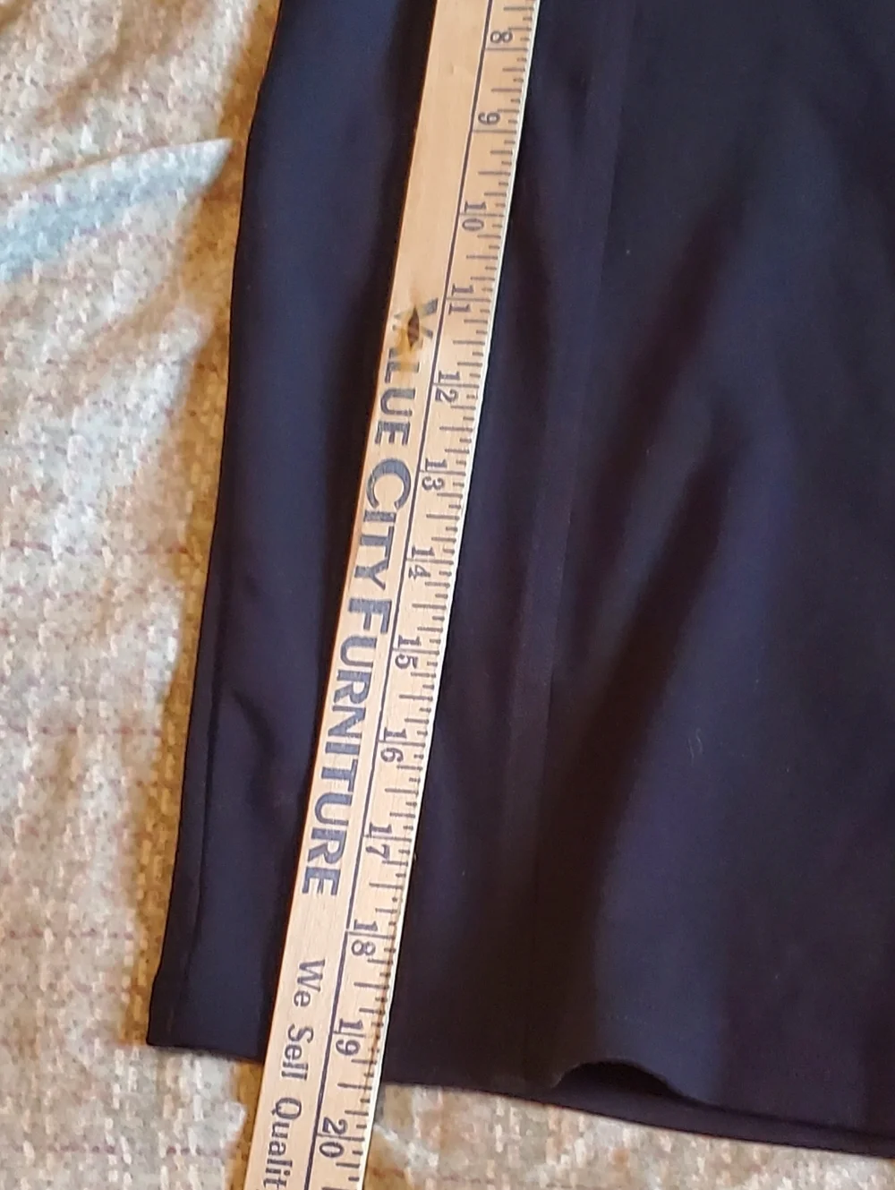 GUESS Womens Black Pencil Mini Office Siren Skirt Back Zipper Sz L Y2K